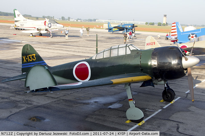 N712Z, 1942 Mitsubishi A6M3 Reisen (Zero) C/N 3869, Mitsubishi A6M3 Zero CN 3869, NX712Z