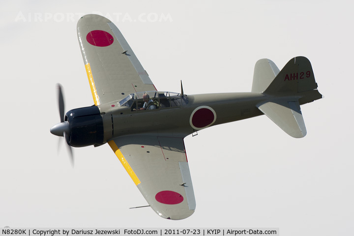 N8280K, 1941 Nakajima A6M2 Model 21 C/N 1498, Nakajima A6M2 Model 21 Zero CN 1498, NX8280K