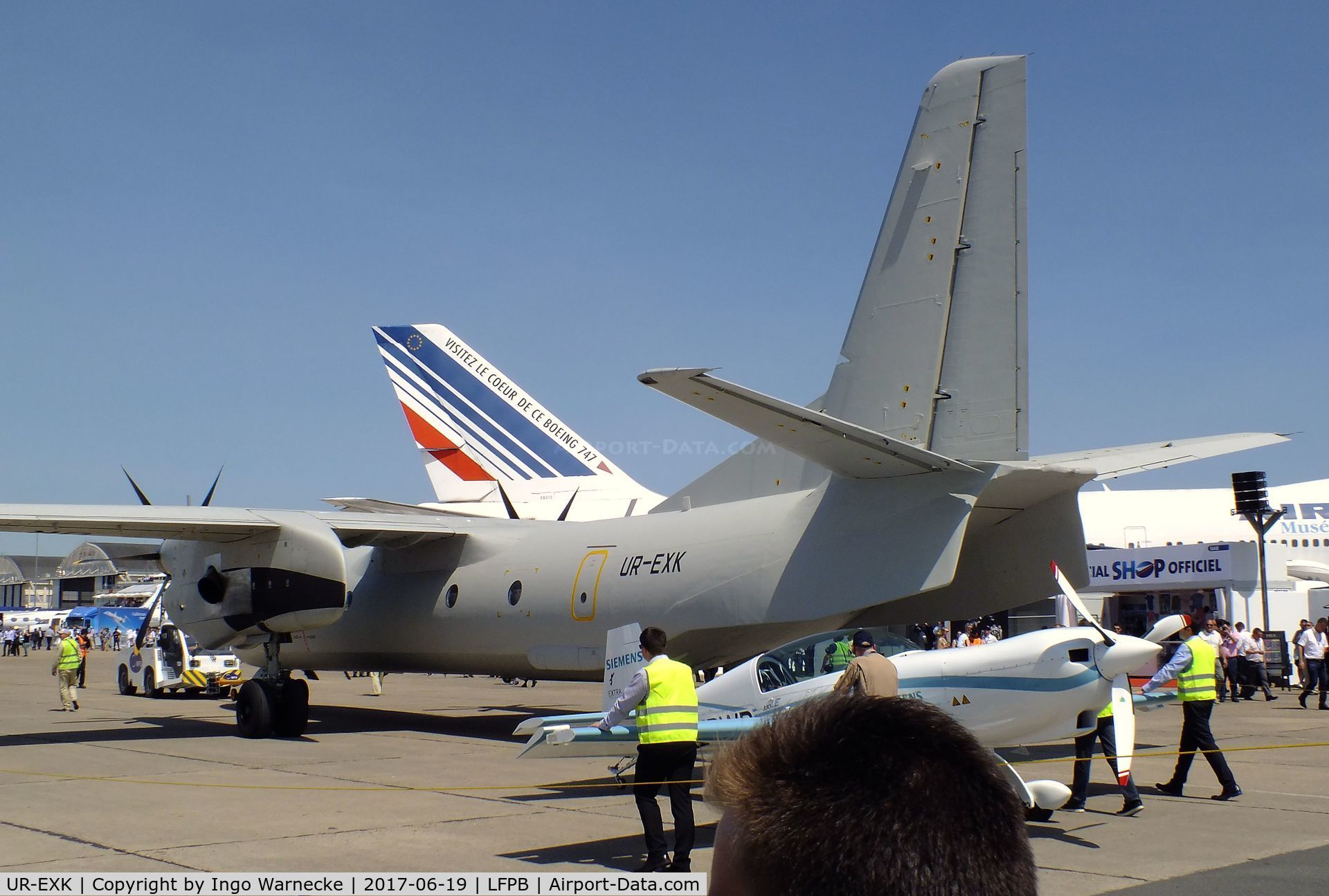 UR-EXK, Antonov An-132D C/N 001, Antonov An-132D at the Aerosalon 2017, Paris