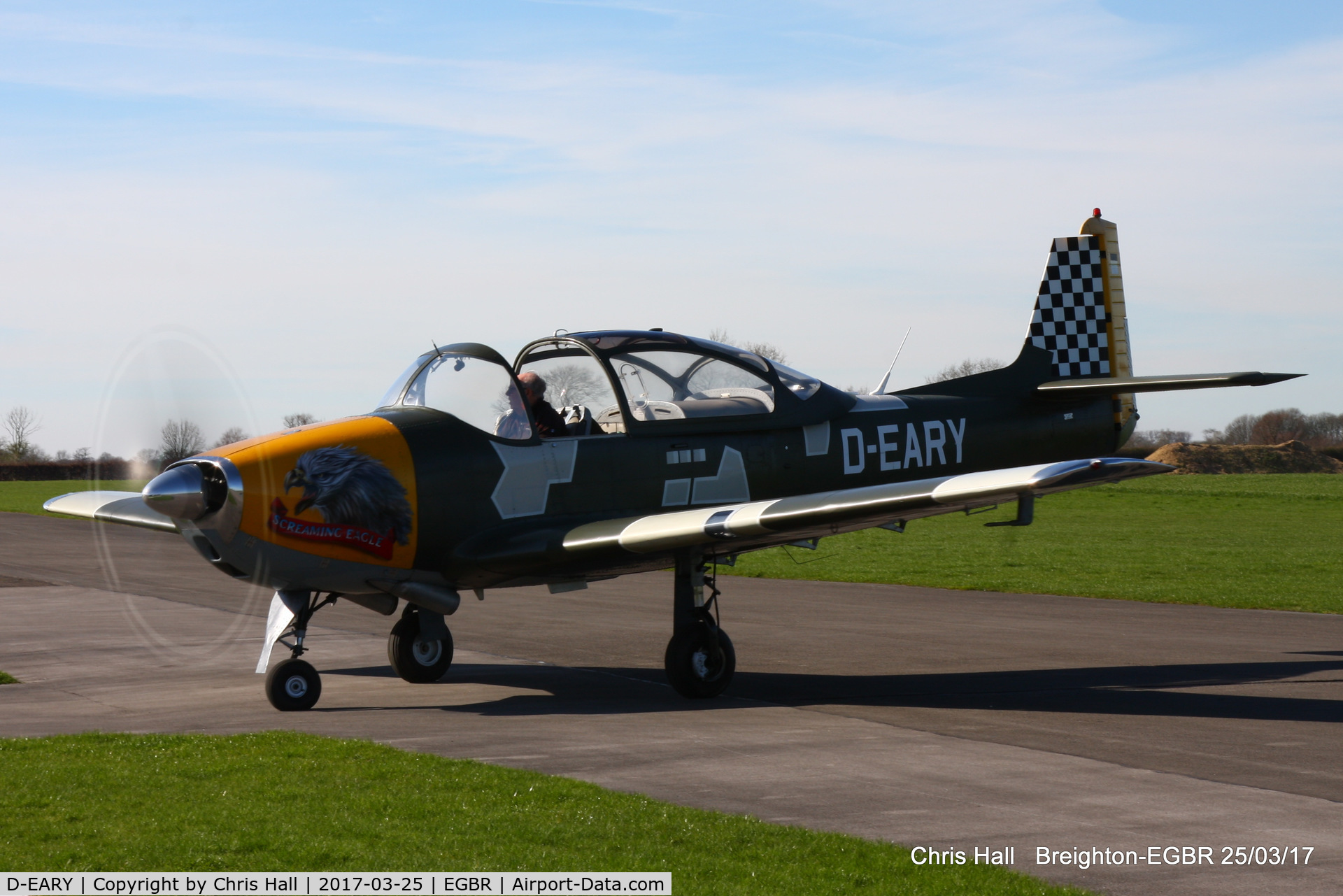 D-EARY, 1959 Piaggio P-149D C/N 057, at Breighton