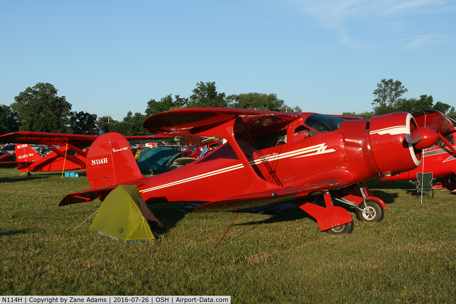 N114H, 1939 Beech D17S Staggerwing C/N 327, 2016 EAA AirVenture - Oshkosh, Wisconsin