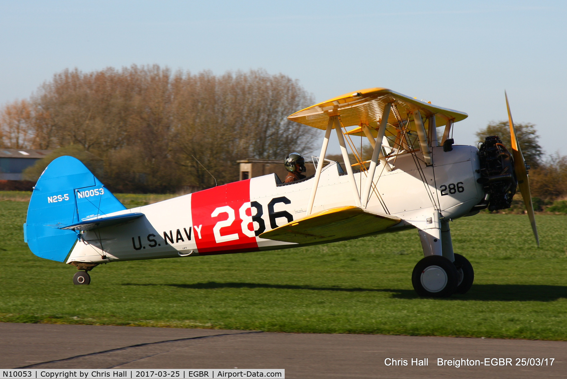 N10053, Boeing A75N1 C/N 75-4986, at Breighton