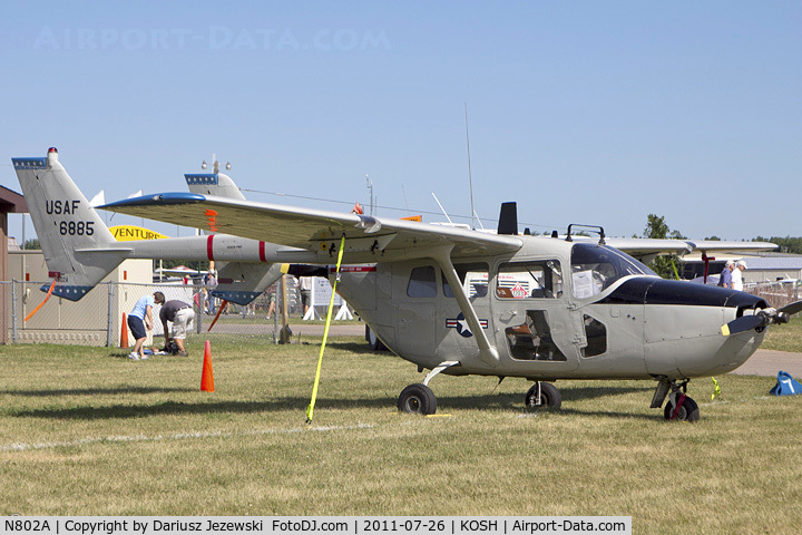 N802A, 1968 Cessna O-2A (M337B) Super Skymaster Super Skymaster C/N 337M-0174, Cessna 337B (O-2A Skymaster) CN 337M0174 - Robert Shafer, N802A