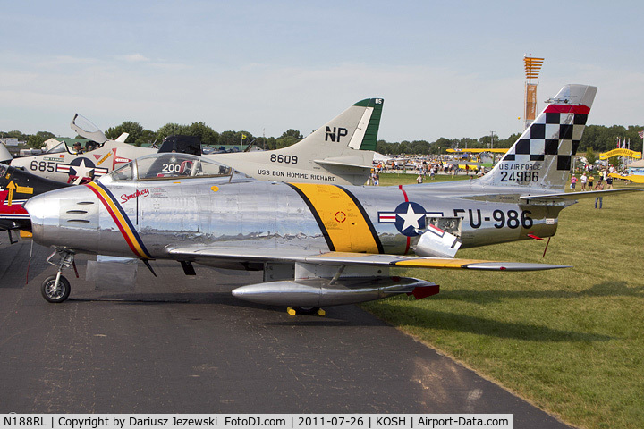 N188RL, 1952 North American F-86F Sabre C/N 191-682, Coleman Warbird Museum Inc CWF-86-F-30-NA Sabre CN 524986CW, NL188RL