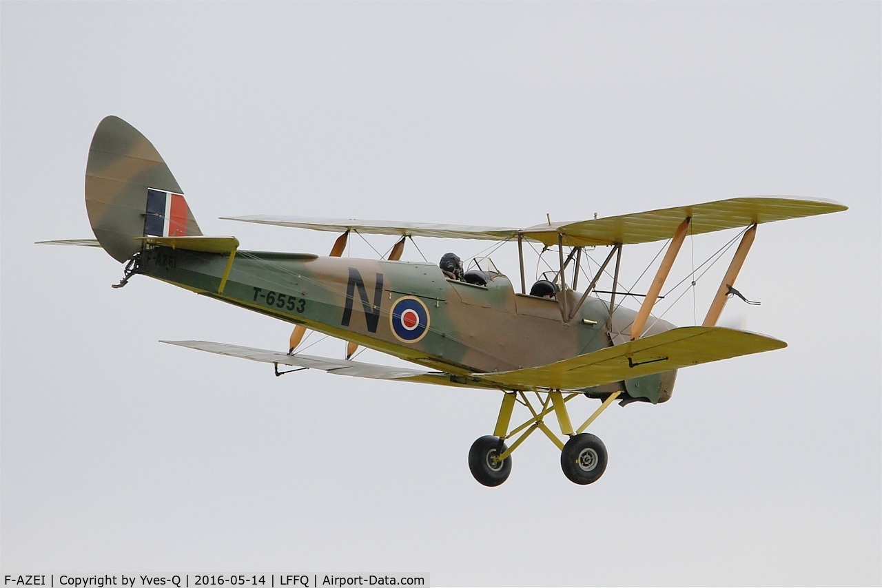 F-AZEI, 1941 De Havilland DH-82A Tiger Moth II C/N 84882, De Havilland DH-82A Tiger Moth II, on display, La Ferté-Alais Airfield (LFFQ) Air Show 2016