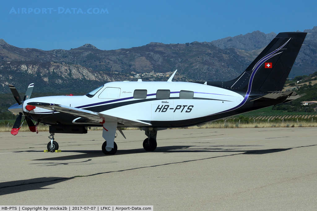 HB-PTS, 2011 Piper PA-46-500TP Malibu Meridian C/N 4697469, Parked