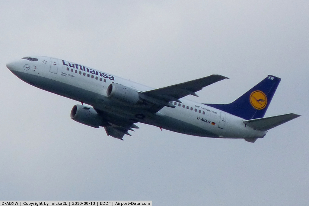 D-ABXW, 1989 Boeing 737-330 C/N 24561, Take off