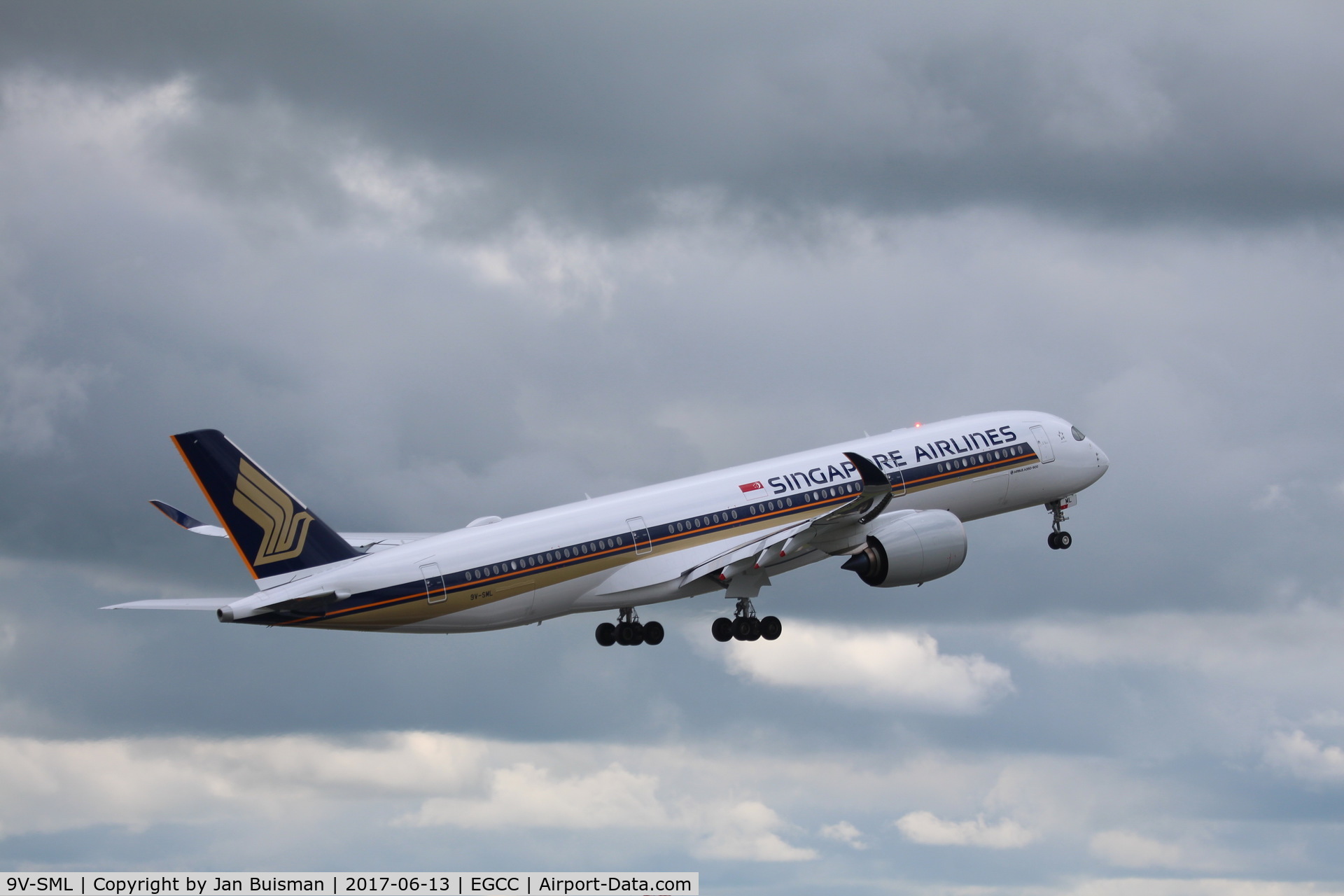 9V-SML, 2017 Airbus A350-941 C/N 096, Singapore Airlines