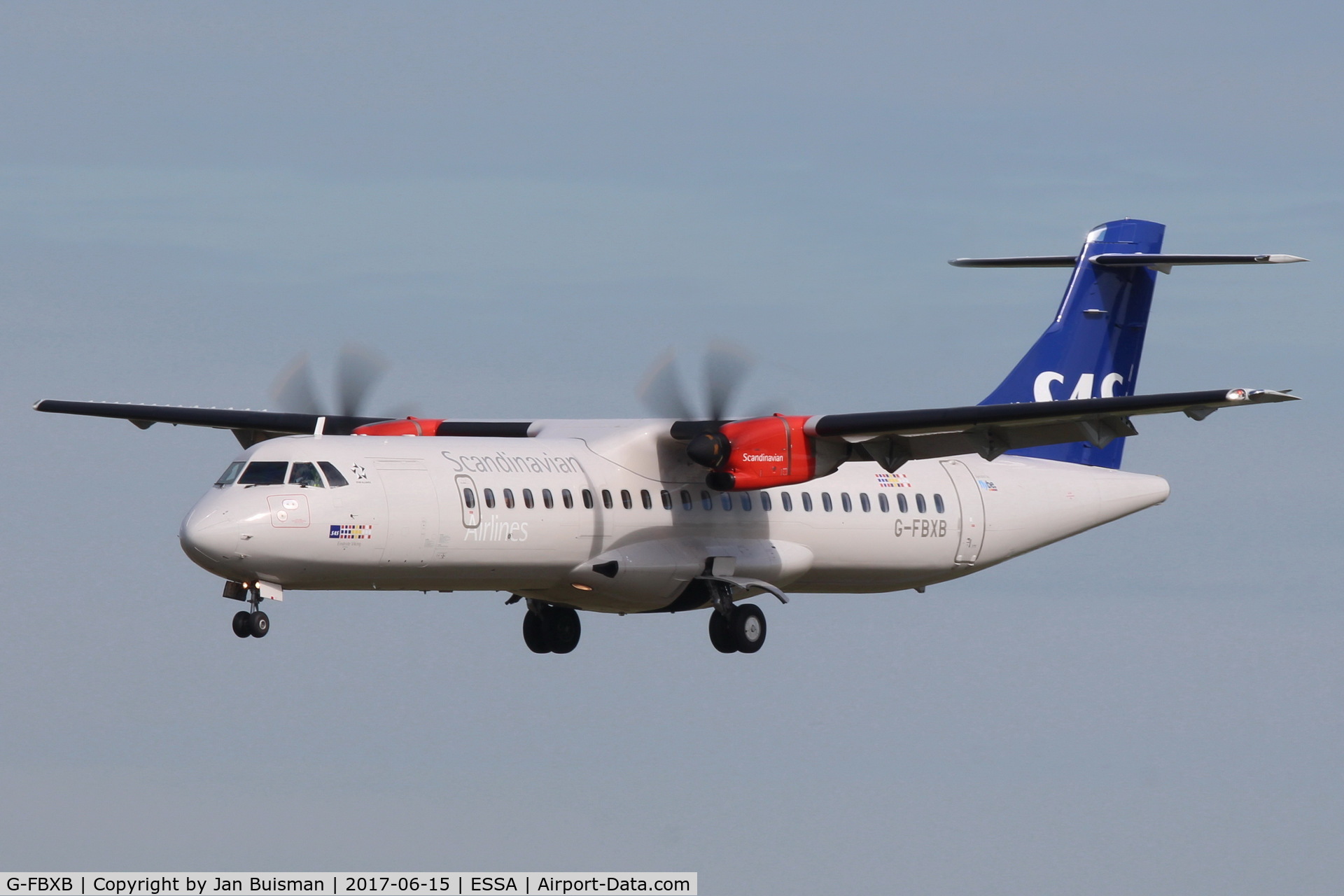 G-FBXB, 2015 ATR 72-212A C/N 1277, SAS