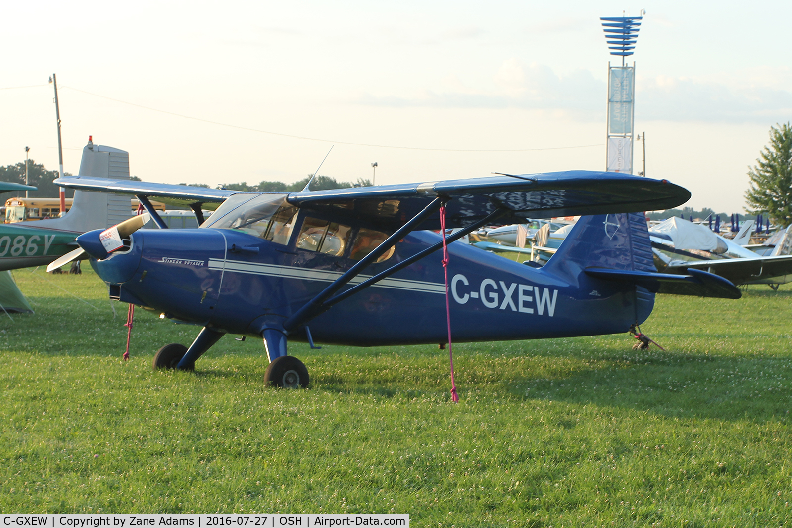 C-GXEW, 1947 Stinson 108-1 Voyager C/N 108-2058, At the 2016 EAA AirVenture - Oshkosh, Wisconsin