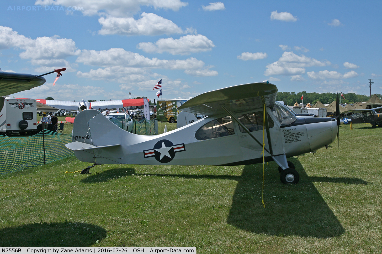 N7556B, Champion 7FC C/N 7FC-58, At the 2016 EAA AirVenture - Oshkosh, Wisconsin