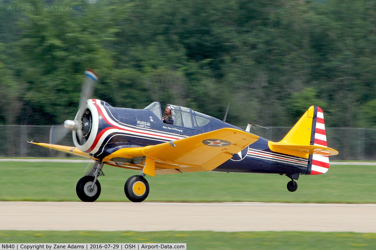 N840, 1940 North American P-64 C/N 68-3061, At the 2016 EAA AirVenture - Oshkosh, Wisconsin