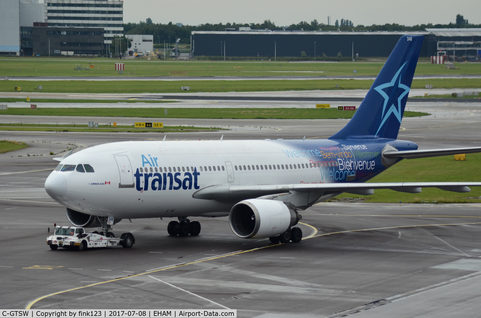 C-GTSW, 1988 Airbus A310-304 C/N 483, AIR TRANSAT A310