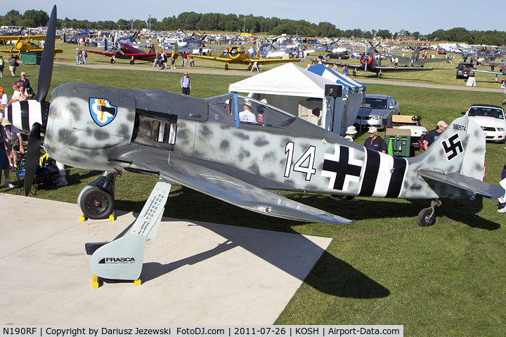 N190RF, Focke-Wulf Fw-190A-9 C/N 980 574, Focke Wulf FW 190A-9 CN 980 574, NX190RF