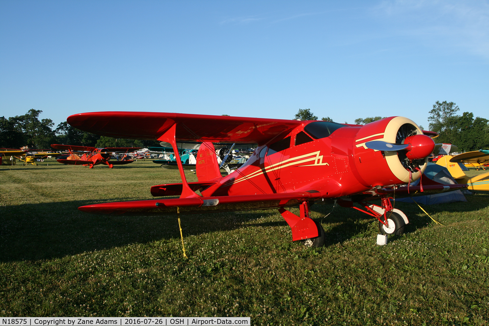 N18575, 1937 Beech D17S Staggerwing C/N 179, At the 2016 EAA AirVenture - Oshkosh, Wisconsin