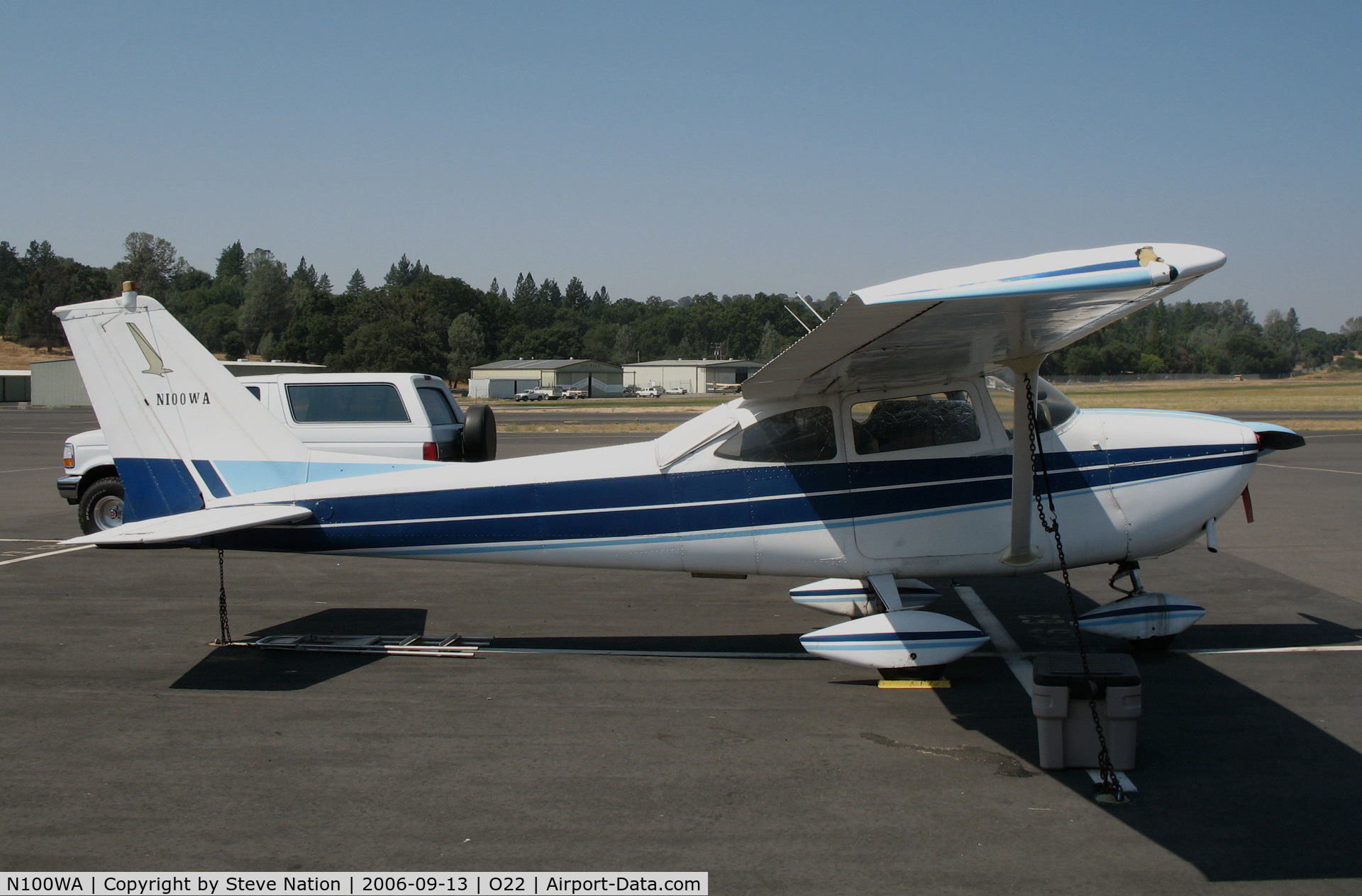 N100WA, 1964 Cessna 172E C/N 17251499, Locally-based 1964 Cessna 172E Skyhawk @ Columbia, CA