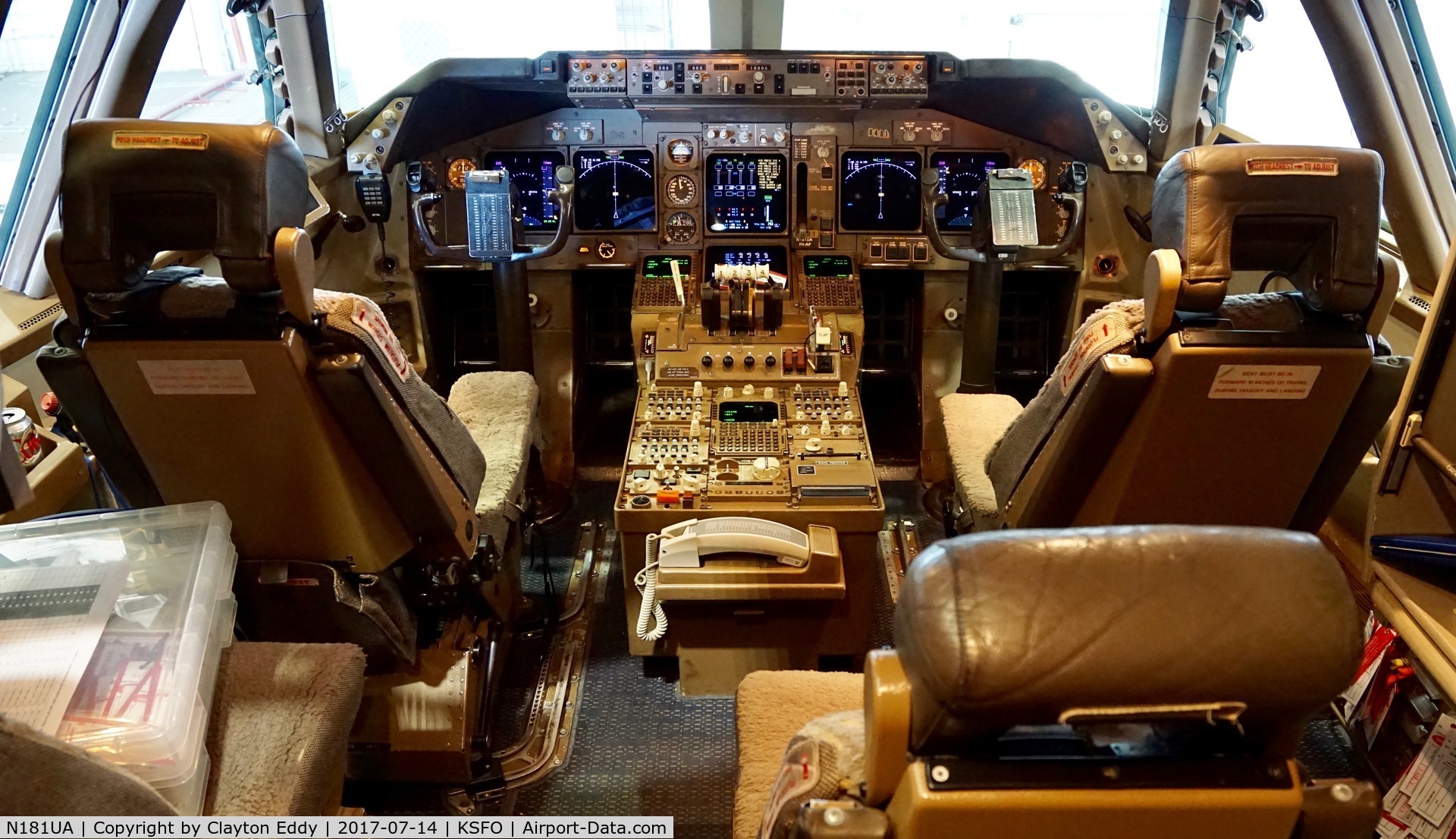 N181UA, 1991 Boeing 747-422 C/N 25278, SFO 2017.