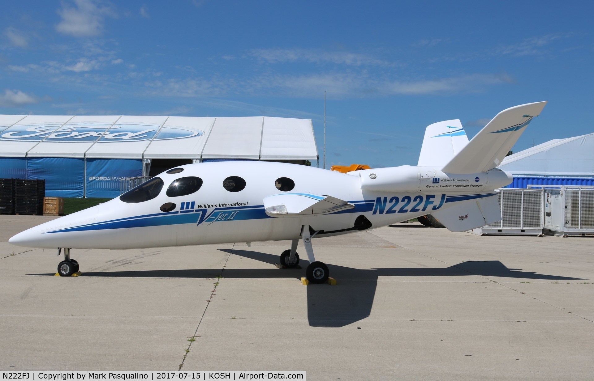 N222FJ, 1997 Scaled Composites 271 V-Jet II C/N 001, Scaled Composites 271