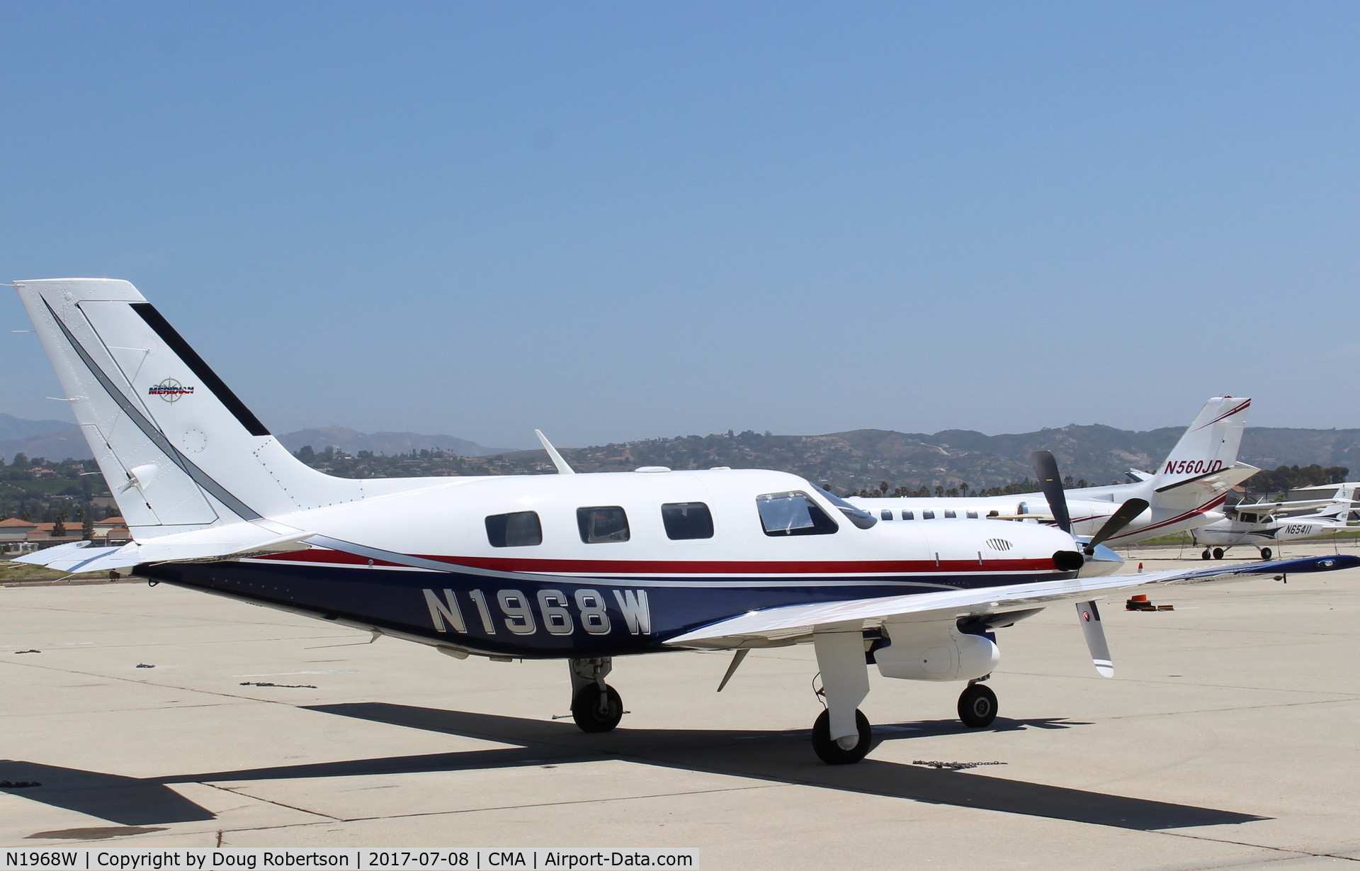 N1968W, 2001 Piper PA-46-500TP C/N 4697115, 2001 Piper PA-46-500TP MALIBU MERIDIAN, one P&W(C)PT6A-42A Turboprop derated to 500 sHp for takeoff, 6 seats
