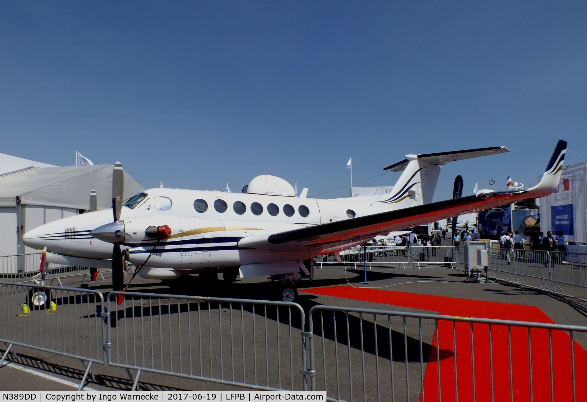 N389DD, Beechcraft 350 Super King Air C/N FL-389, Beechcraft 350 Super King Air ISR at the Aerosalon Paris 2017