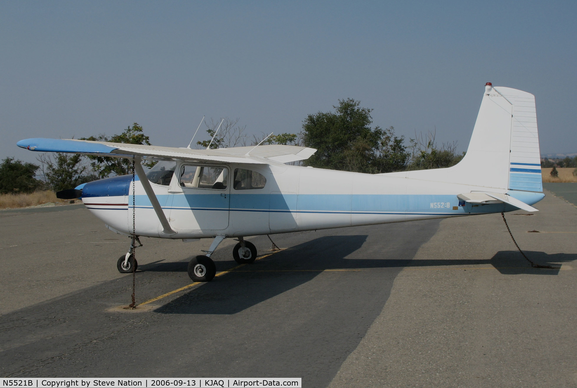 N5521B, 1956 Cessna 182 Skylane C/N 33521, Locally-based 1956 Cessna 182 Skylane@ Westover Field/Amador County Airport, Jackson, CA