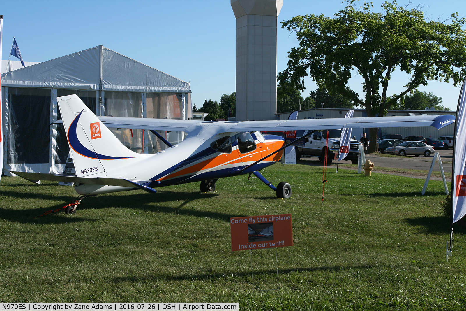 N970ES, 2013 Glasair GS-2 Sportsman C/N 7390, At the 2016 EAA AirVenture - Oshkosh, Wisconsin