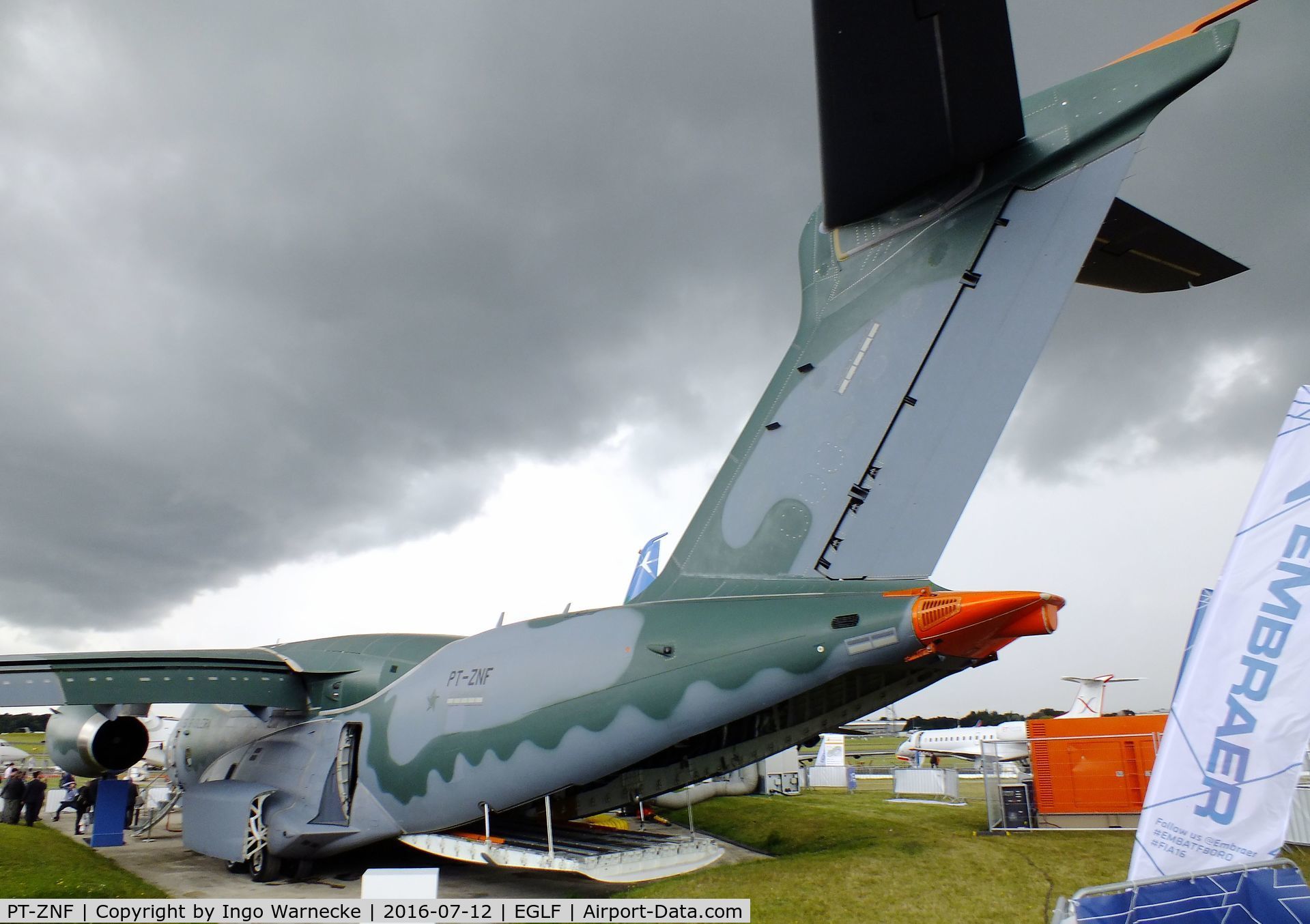 PT-ZNF, 2014 Embraer KC-390 (EMB-390) C/N 39000001, EMBRAER KC-390 (EMB-390) at Farnborough International 2016