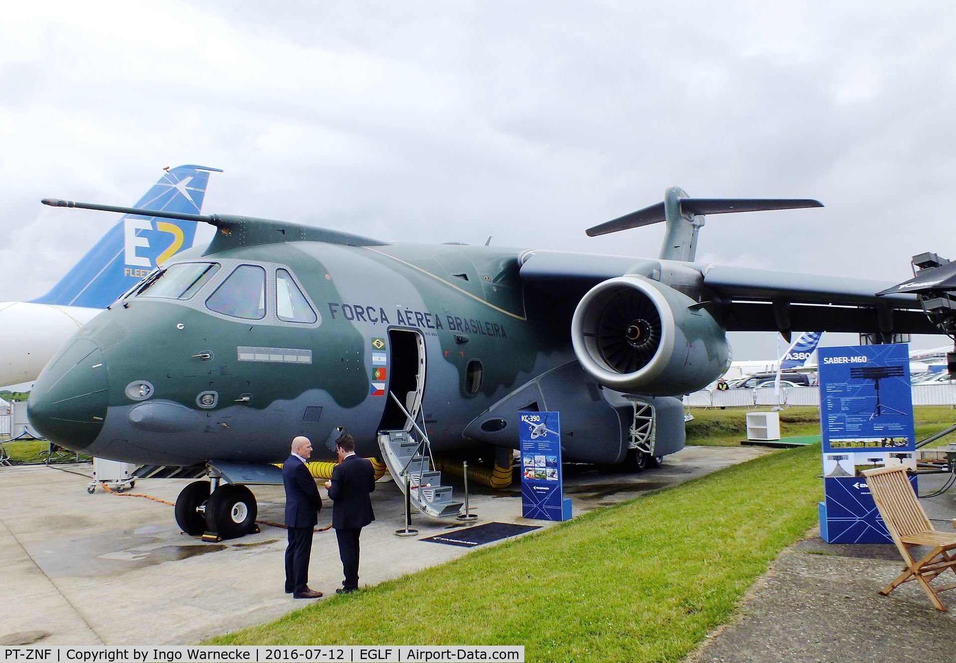 PT-ZNF, 2014 Embraer KC-390 (EMB-390) C/N 39000001, EMBRAER KC-390 (EMB-390) at Farnborough International 2016