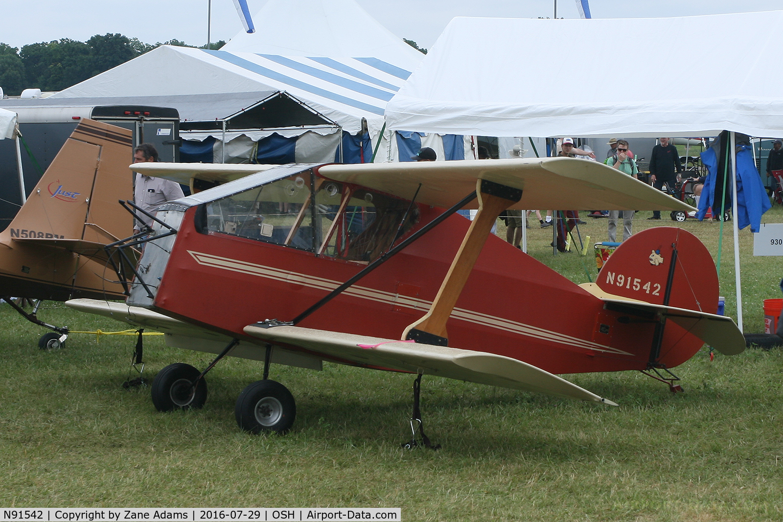N91542, 1994 Sorrell SNS-2 Guppy C/N 108, At the 2016 EAA AirVenture - Oshkosh, Wisconsin