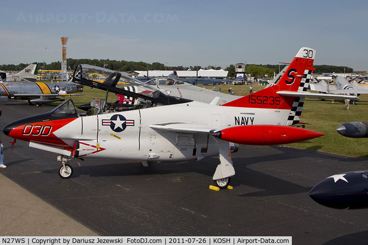N27WS, North American T-2B Buckeye C/N 310-30, North American T-2B Buckeye CN 1155235, N27WS