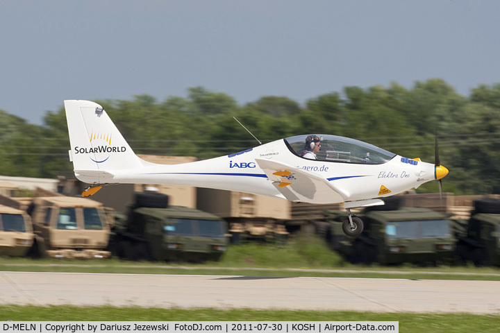 D-MELN, PC-Aero Elektra One C/N 01, PC-Aero Elektra One CN 01 - Electric powered composite aircraft, D-MELN