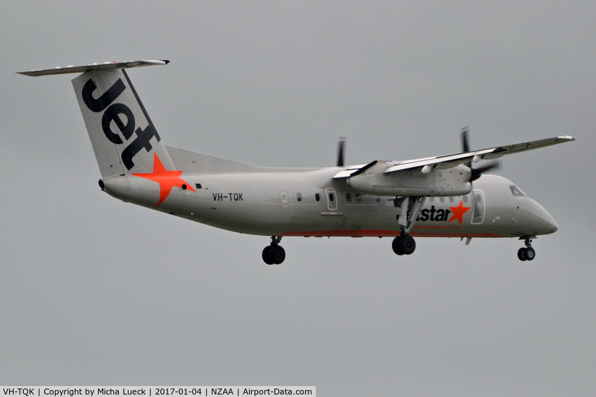 VH-TQK, 2004 De Havilland Canada DHC-8-315Q Dash 8 C/N 600, At Auckland