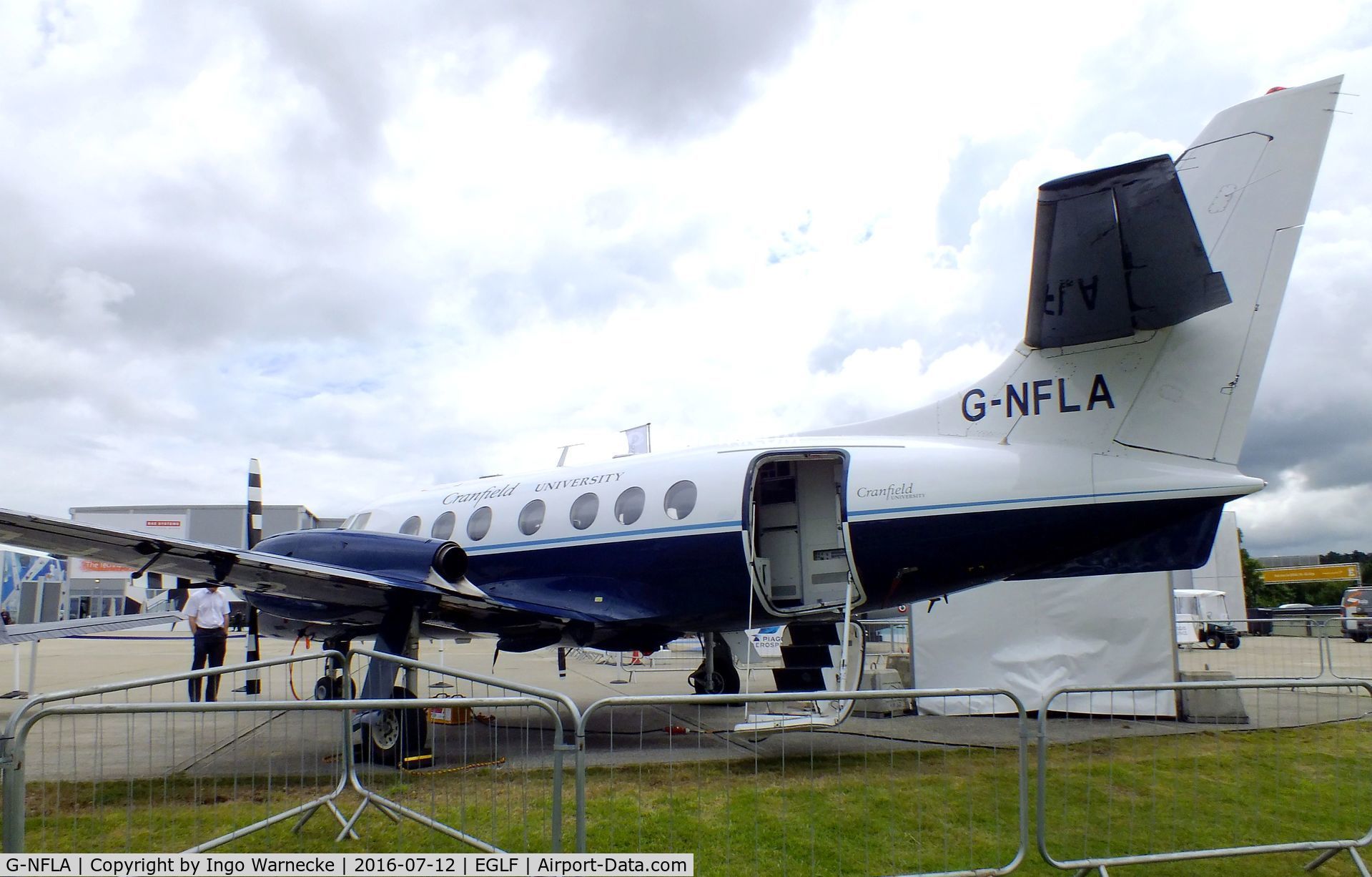 G-NFLA, 1984 British Aerospace BAe-3102 Jetstream 31 C/N 637, BAe Jetstream 3102 of Cranfield University / National Flying Laboratory Centre at Farnborough International 2016