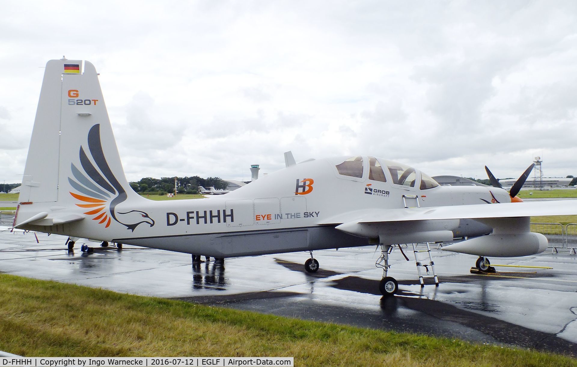 D-FHHH, Grob G-520T Egrett II C/N 10200, Grob G.520T Egrett II at Farnborough International 2016