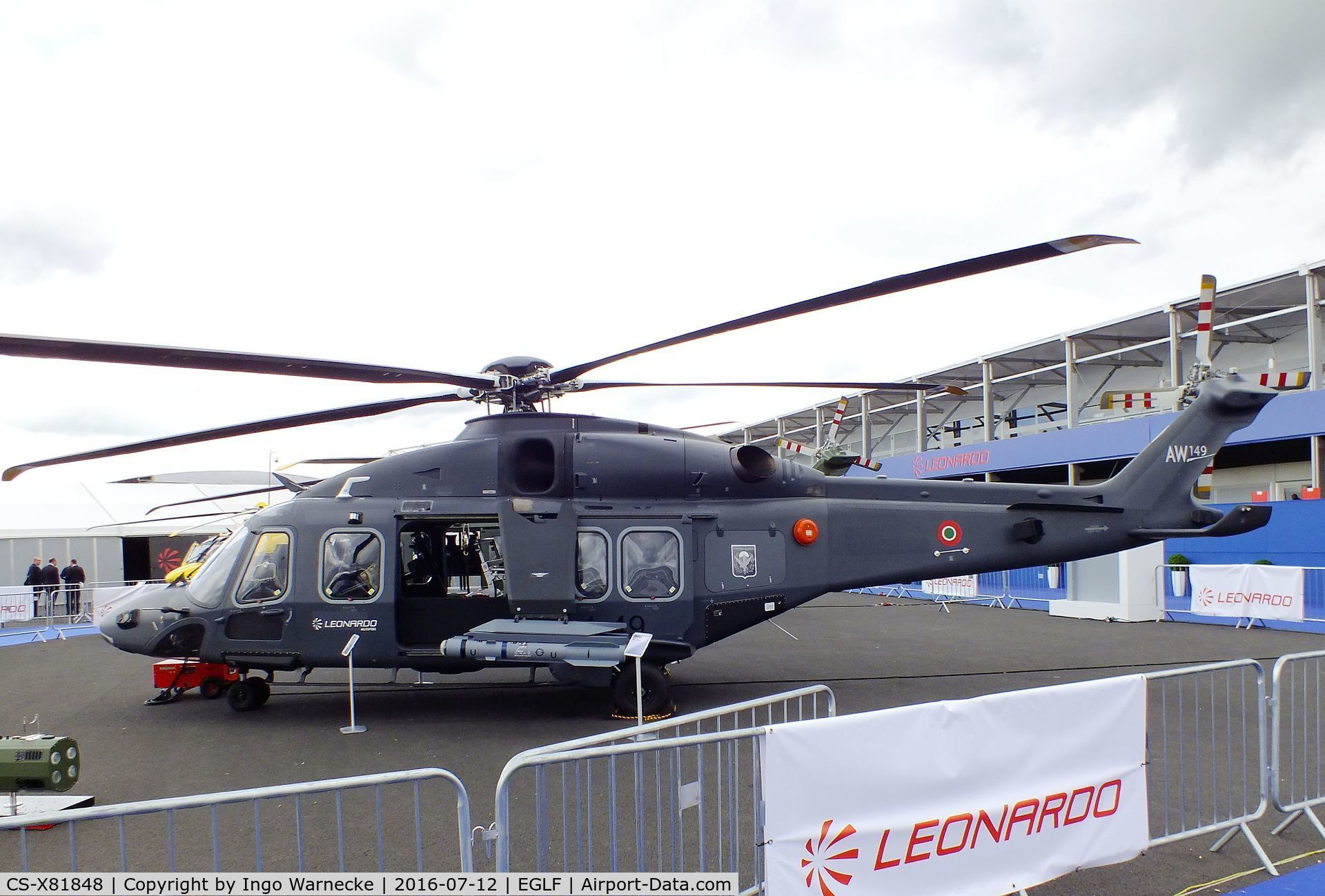 CS-X81848, 2014 AgustaWestland AW-149 C/N 49006, AgustaWestland AW149 at Farnborough International 2016