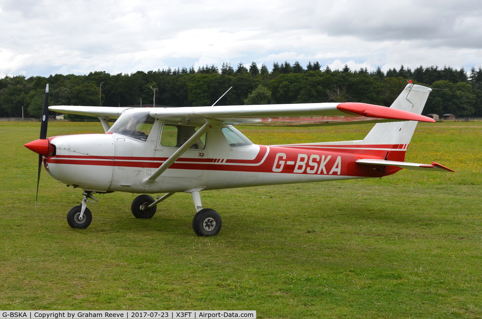 G-BSKA, 1974 Cessna 150M C/N 150-76137, Parked at Felthorpe.