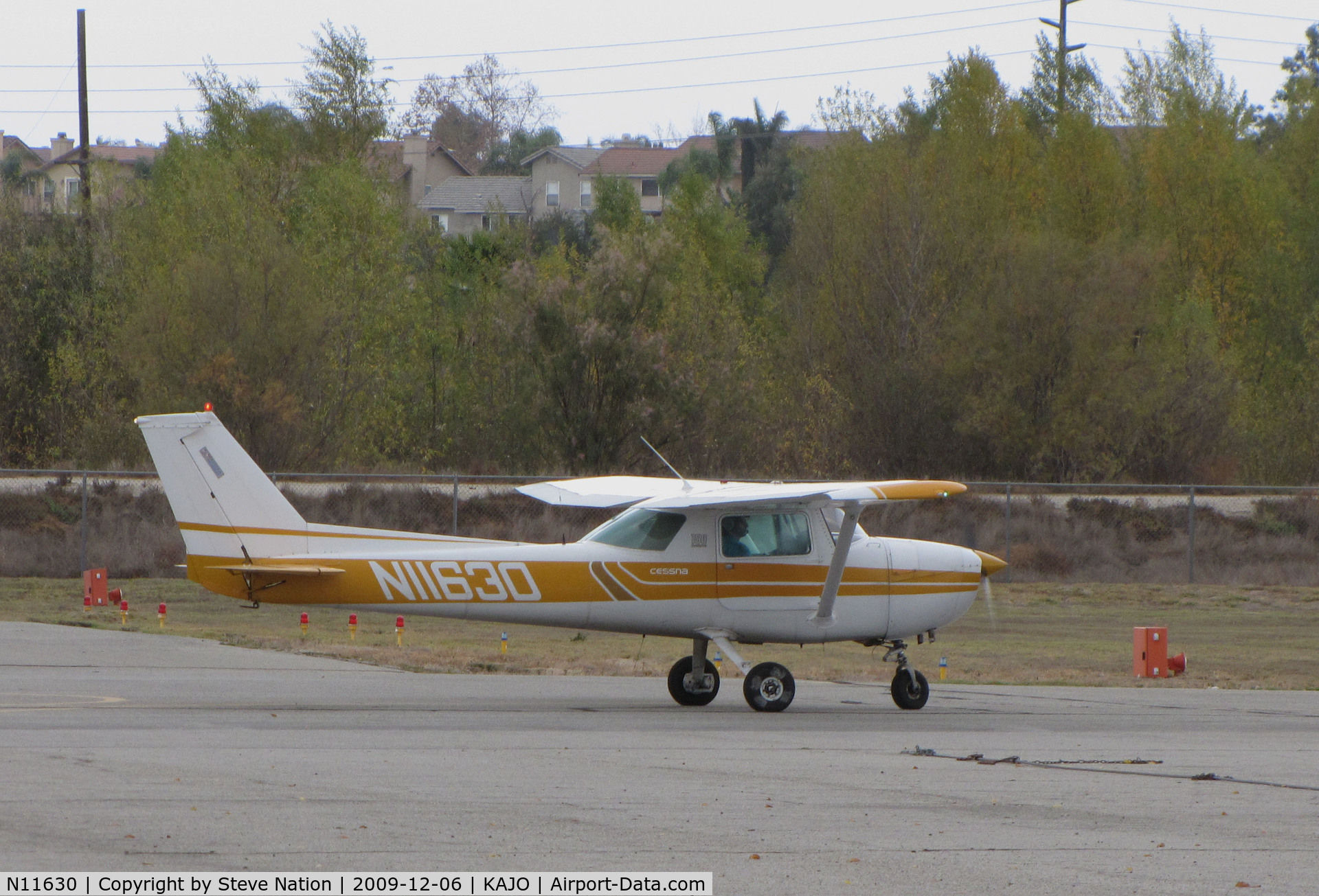 N11630, 1974 Cessna 150L C/N 15075584, Locally-based 1974 Cessna 150L taxiing  @ Corona MAP, CA (now registered to Bedrock Investments LLC, Cheyenne, WY)