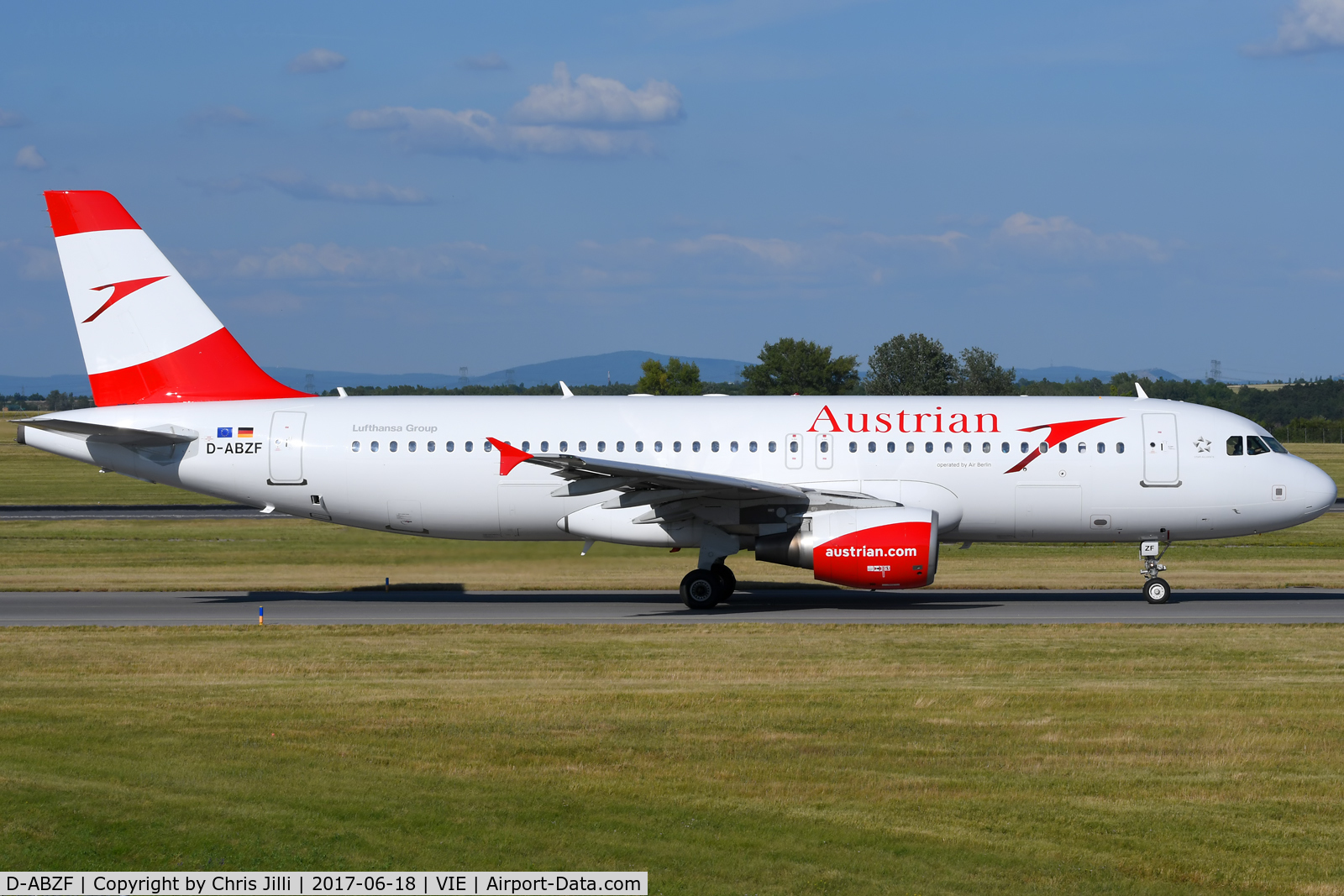 D-ABZF, 2008 Airbus A320-216 C/N 3482, Austrian Airlines