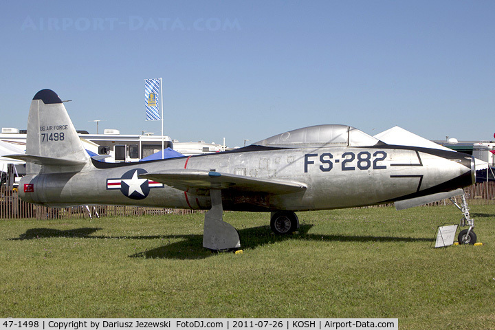 47-1498, 1947 Republic F-84C Thunderjet C/N Not found 47-1498, Republic F-84C-6-RE Thunderjet, C/N 47-1498
