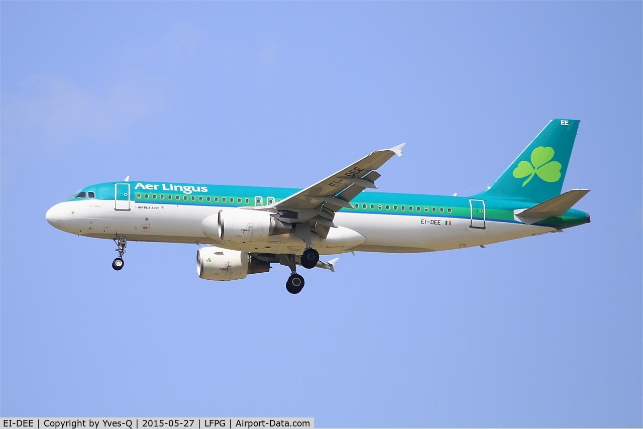 EI-DEE, 2004 Airbus A320-214 C/N 2250, Airbus A320-214, Short approach rwy 27R, Paris-Roissy Charles De Gaulle airport (LFPG-CDG)