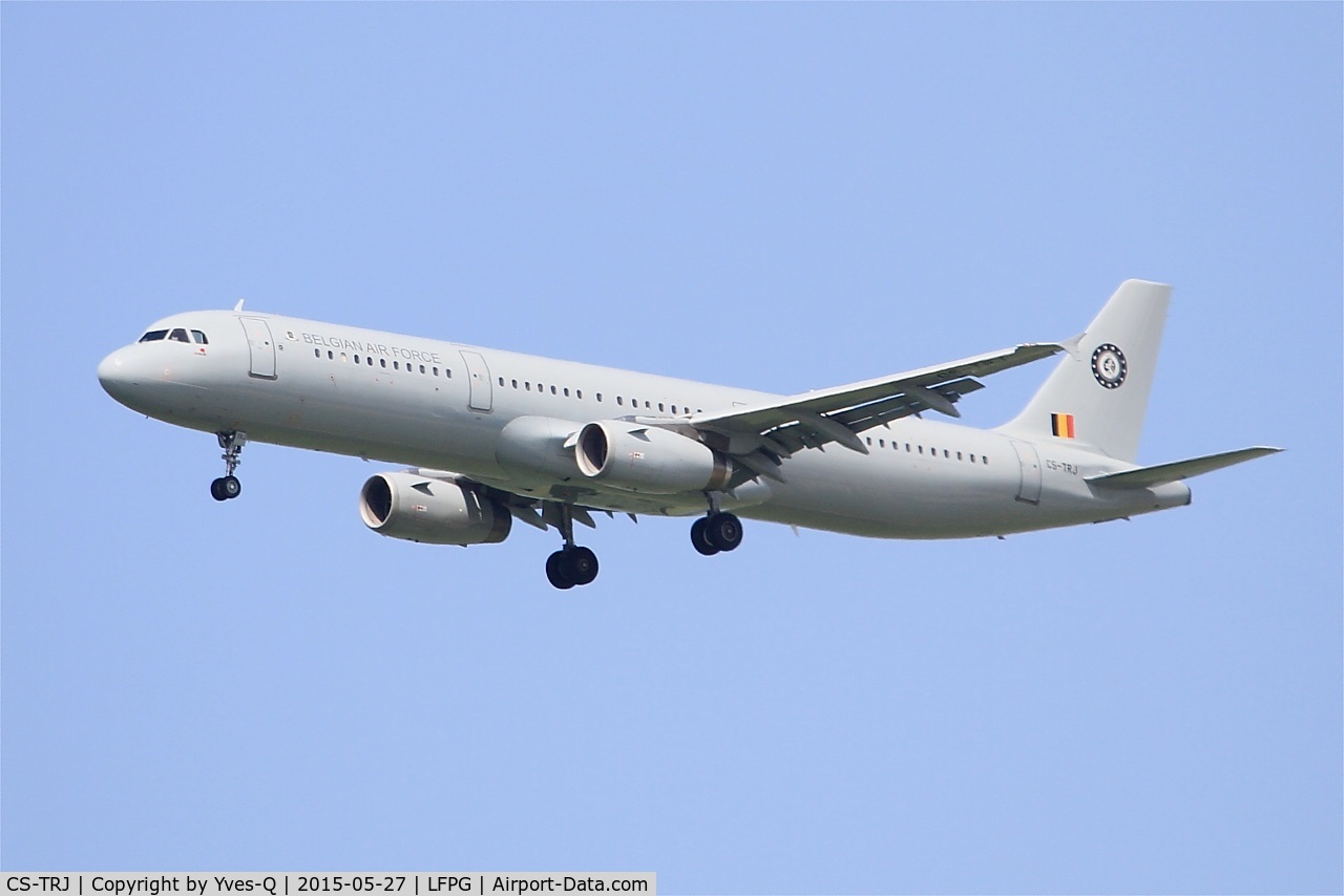 CS-TRJ, 1999 Airbus A321-231 C/N 1004, Belgian Air Force Airbus A321-231, Short approach rwy 27R, Paris-Roissy Charles De Gaulle airport (LFPG-CDG)