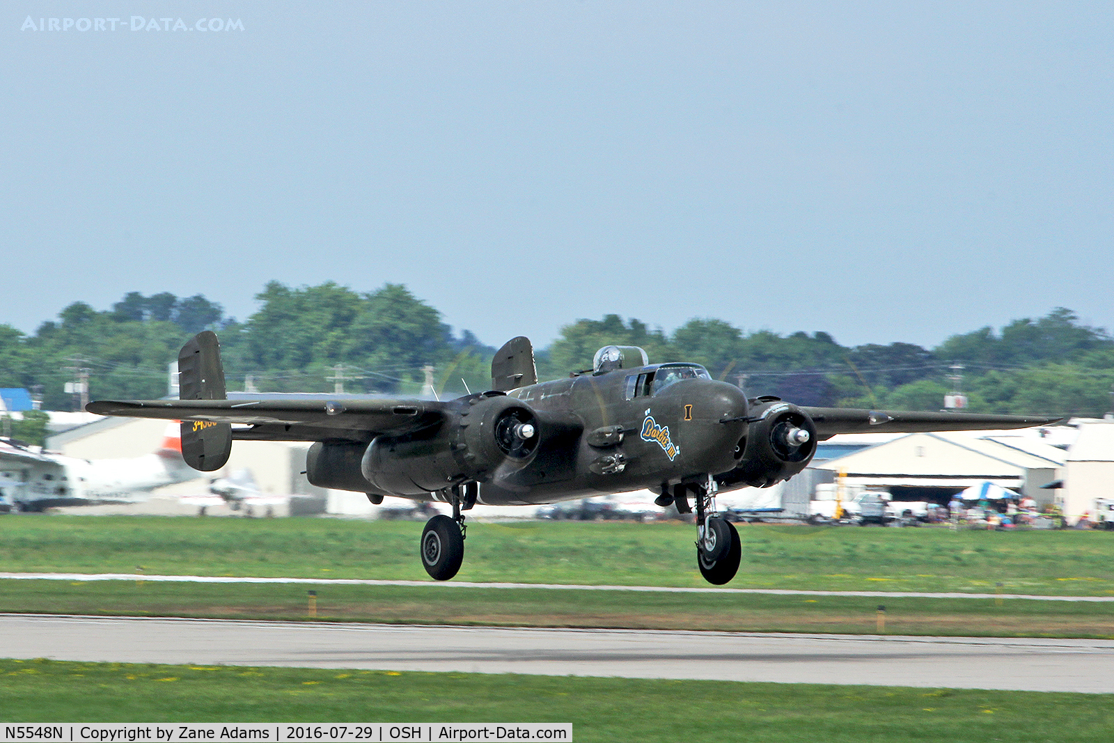 N5548N, 1943 North American B-25H Mitchell C/N 98-21107, At the 2016 EAA AirVenture - Oshkosh, Wisconsin