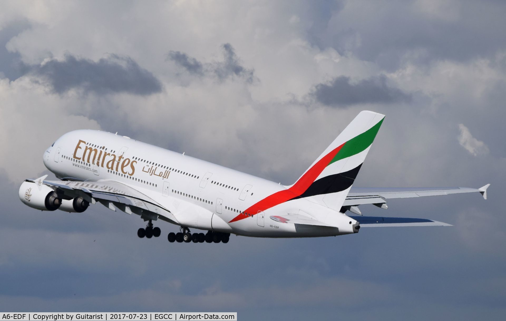 A6-EDF, 2006 Airbus A380-861 C/N 007, At Manchester