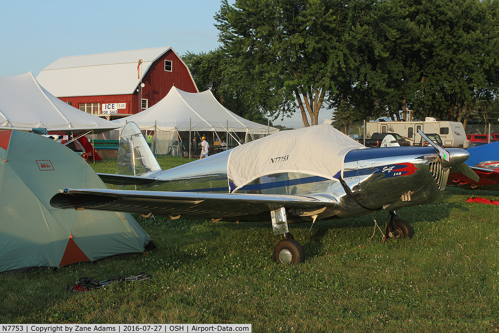 N7753, 1989 Rand Robinson KR-1 C/N 74-10519-1, At the 2016 EAA AirVenture - Oshkosh, Wisconsin