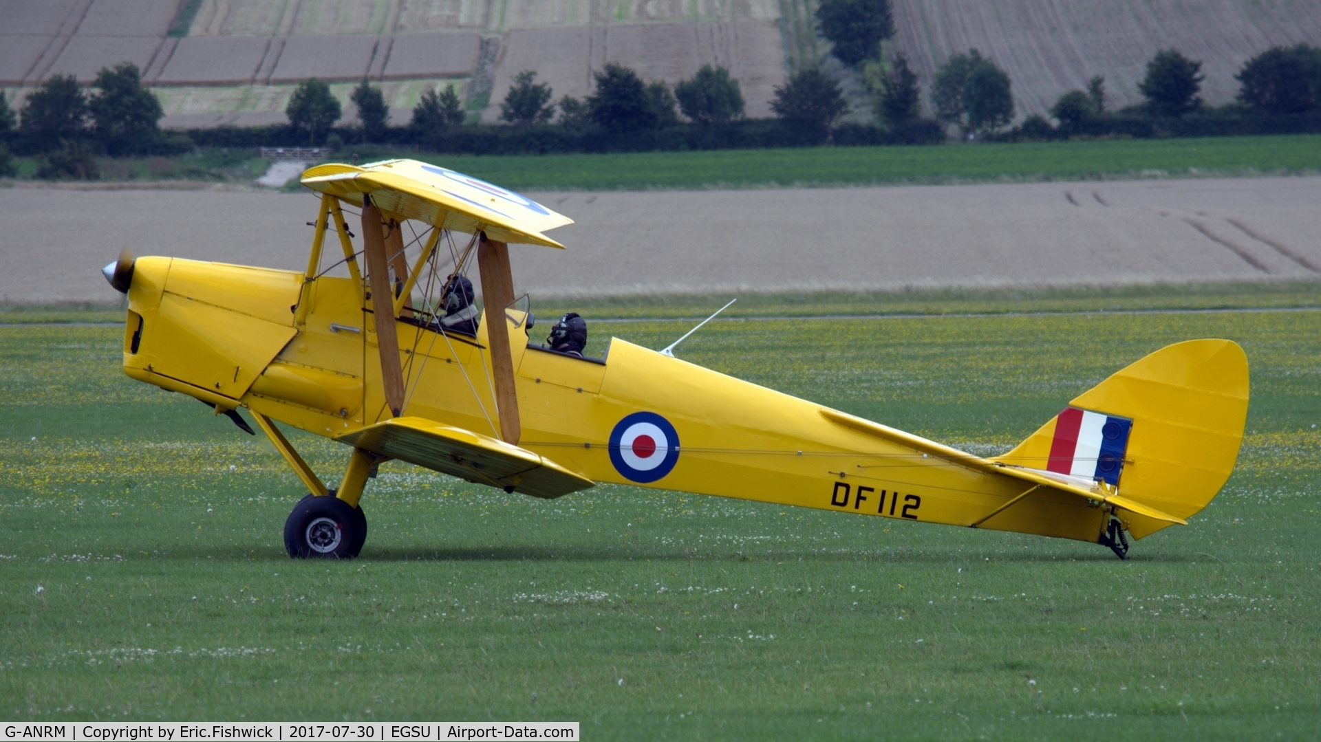 G-ANRM, 1942 De Havilland DH-82A Tiger Moth II C/N 85861, 1x. G-ANRM at The Imperial War Museum, Duxford, July, 2017.