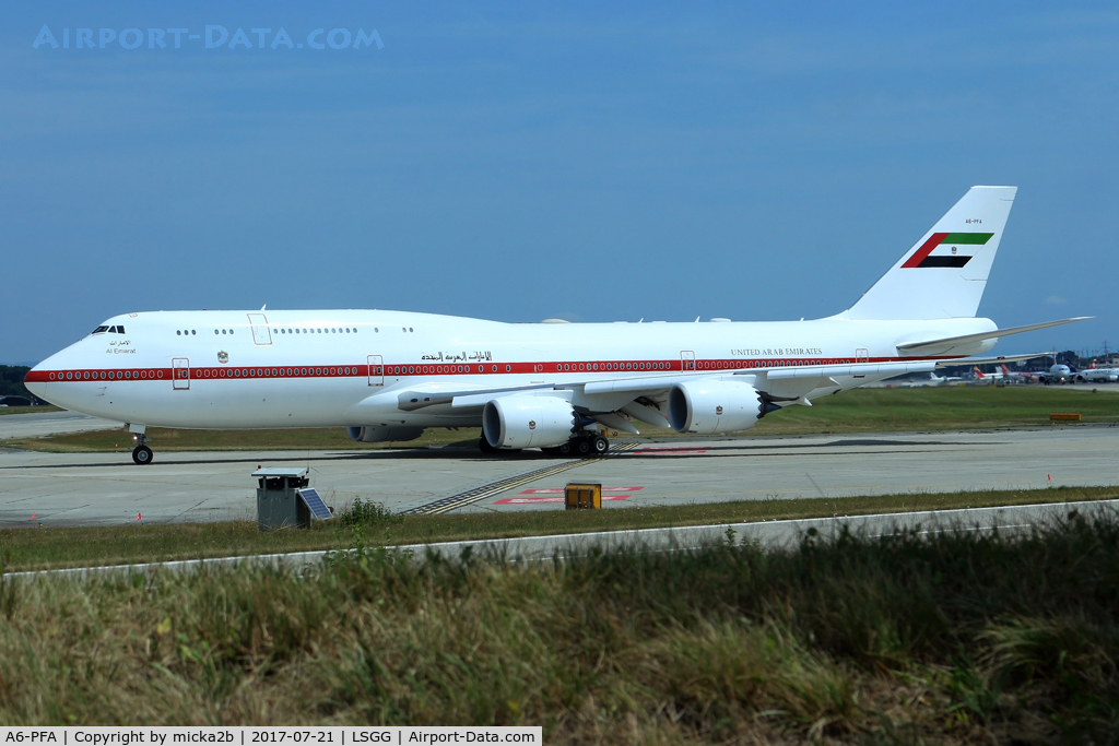 A6-PFA, 2011 Boeing 747-8Z5 C/N 37500, Taxiing
