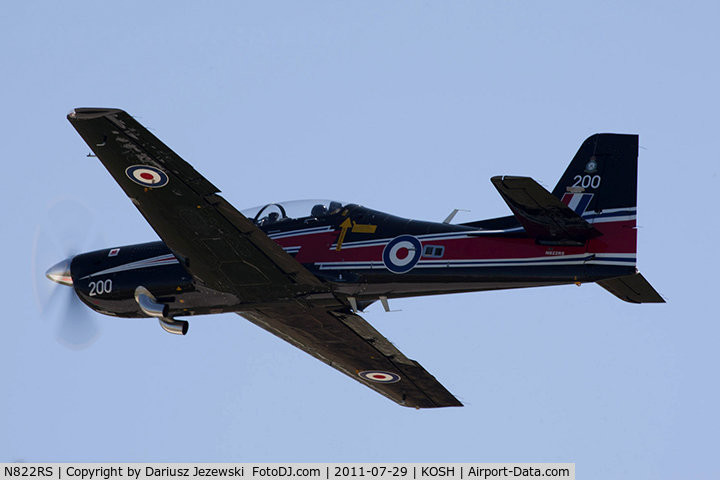 N822RS, 1989 Short S-312 Tucano T1 C/N S025/T25, Short S-312 Tucano T1 CN S025T25, N822RS