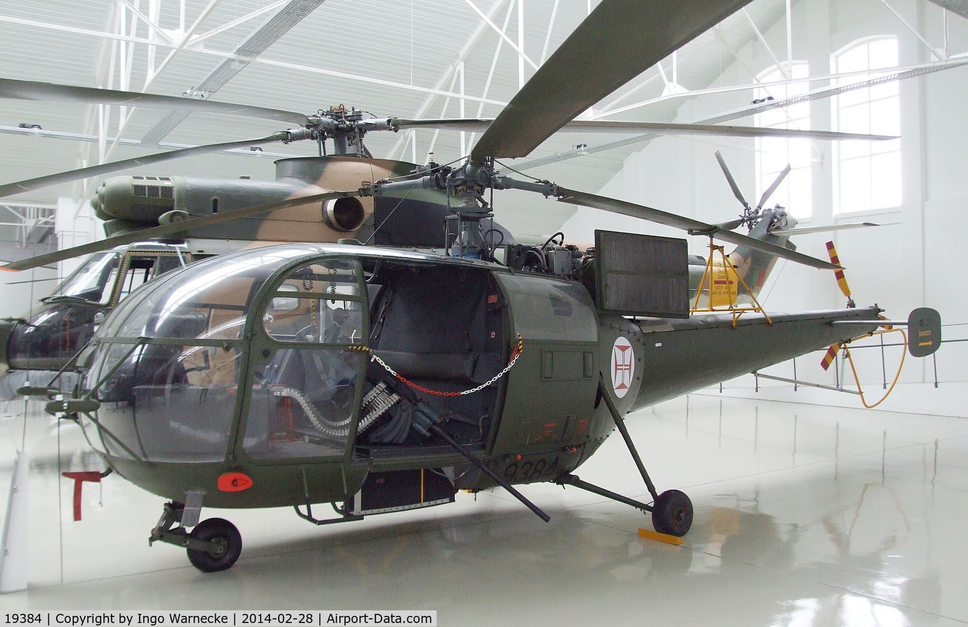 19384, Sud Aviation SE-3160 Alouette III C/N 1855, Sud-Est SE.3160 Alouette III gunship at the Museu do Ar, Sintra