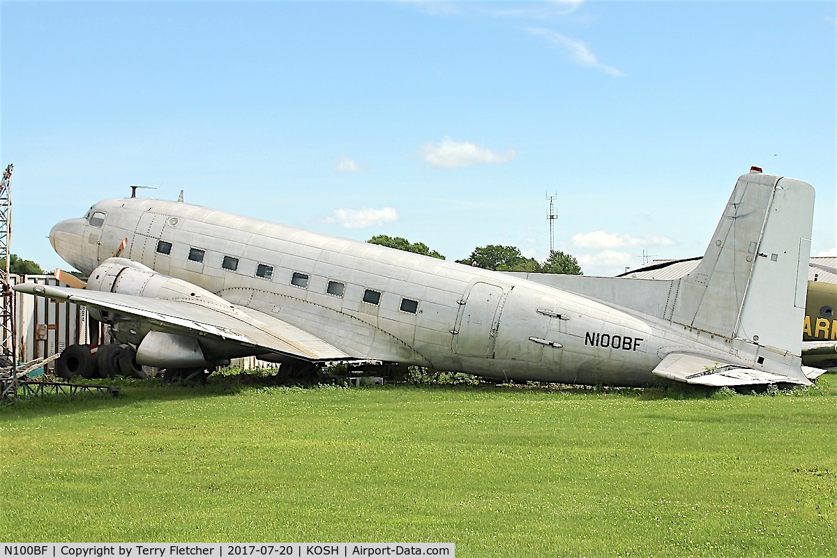 N100BF, Douglas C-117D C/N 50796, In Baslers yard at Oshkosh