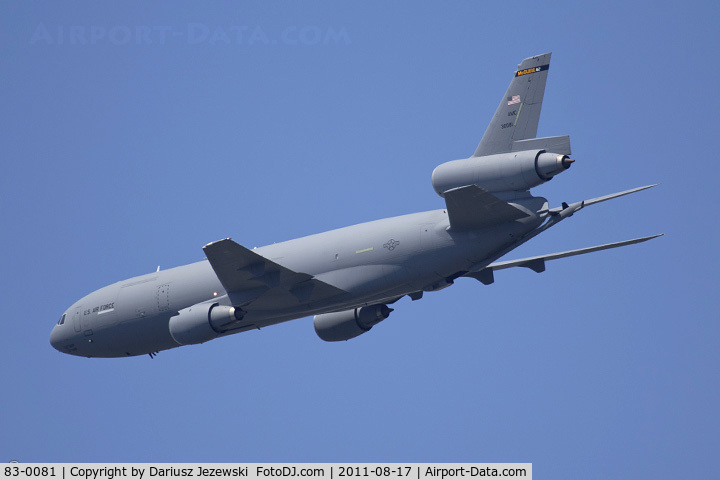 83-0081, 1983 McDonnell Douglas KC-10A Extender C/N 48222, KC-10A Extender 83-0081 from 514th AMW 305th AMW McGuire AFB, N